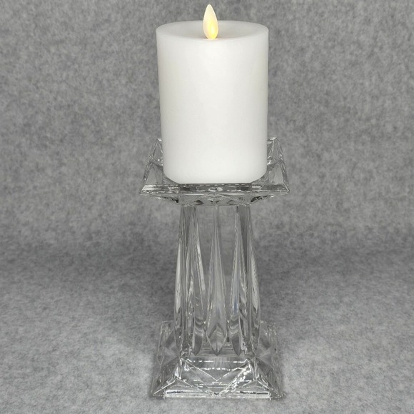 Quad‎ Prism Flower Vase PartyLite Crystal Reversible Candle Holder - Picture 3 of 7